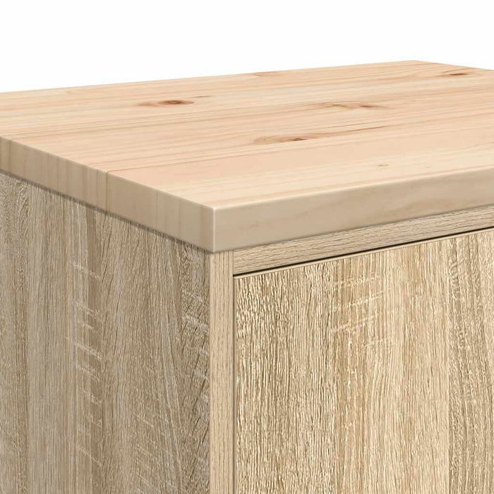 Dulap depozitare garaj Stejar Sonoma 60x51x85 cm lemn masiv pin - WALTI WALTI