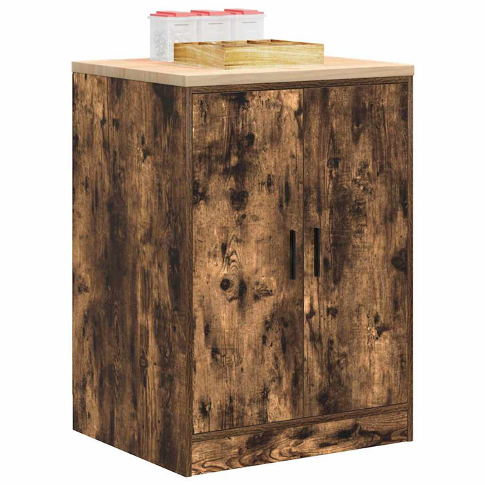 Dulap de depozitare pentru garaj stejar afumat 60x51x85 cm - WALTI WALTI