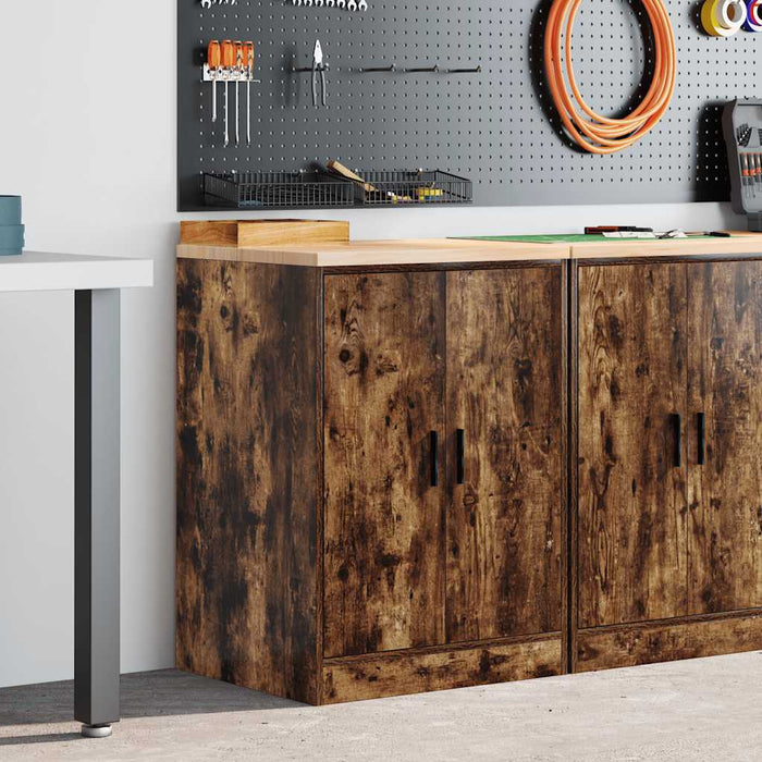 Dulap de depozitare pentru garaj stejar afumat 60x51x85 cm - WALTI WALTI