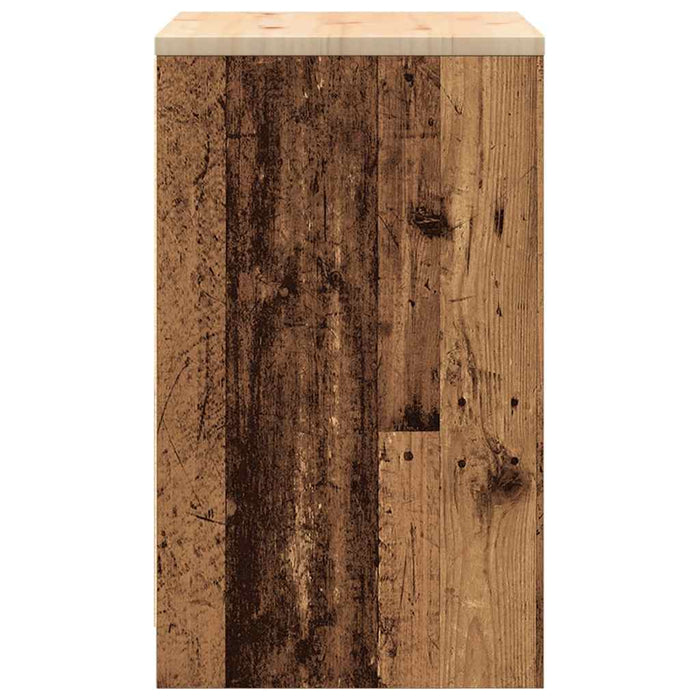 Dulap depozitare garaj lemn vechi 60x51x85 cm lemn masiv de pin - WALTI WALTI
