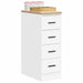 Dulap depozitare garaj alb 30x51x85 cm lemn masiv de pin - WALTI WALTI