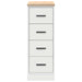 Dulap depozitare garaj alb 30x51x85 cm lemn masiv de pin - WALTI WALTI