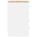 Dulap depozitare garaj alb 30x51x85 cm lemn masiv de pin - WALTI WALTI