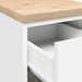 Dulap depozitare garaj alb 30x51x85 cm lemn masiv de pin - WALTI WALTI