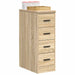 Dulap depozitare garaj Stejar Sonoma 30x51x85 cm lemn masiv pin - WALTI WALTI