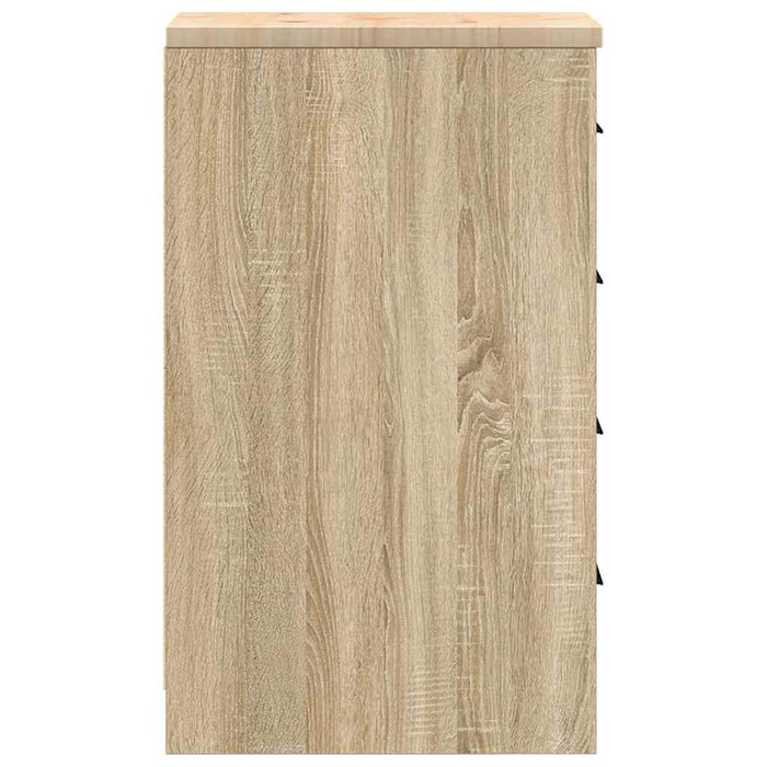 Dulap depozitare garaj Stejar Sonoma 30x51x85 cm lemn masiv pin - WALTI WALTI