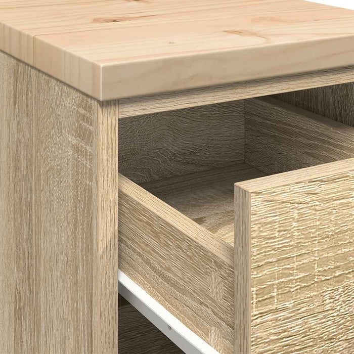 Dulap depozitare garaj Stejar Sonoma 30x51x85 cm lemn masiv pin - WALTI WALTI