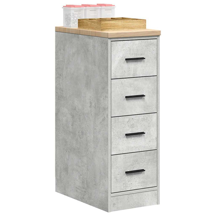 Dulap depozitare garaj Beton Gri 30x51x85 cm lemn masiv de pin WALTI