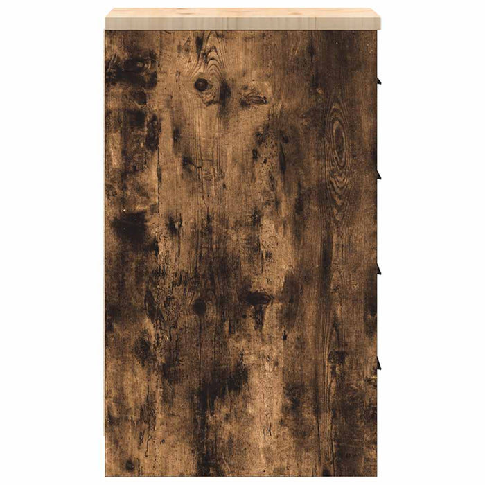 Dulap de depozitare pentru garaj stejar afumat 30x51x85 cm - WALTI WALTI