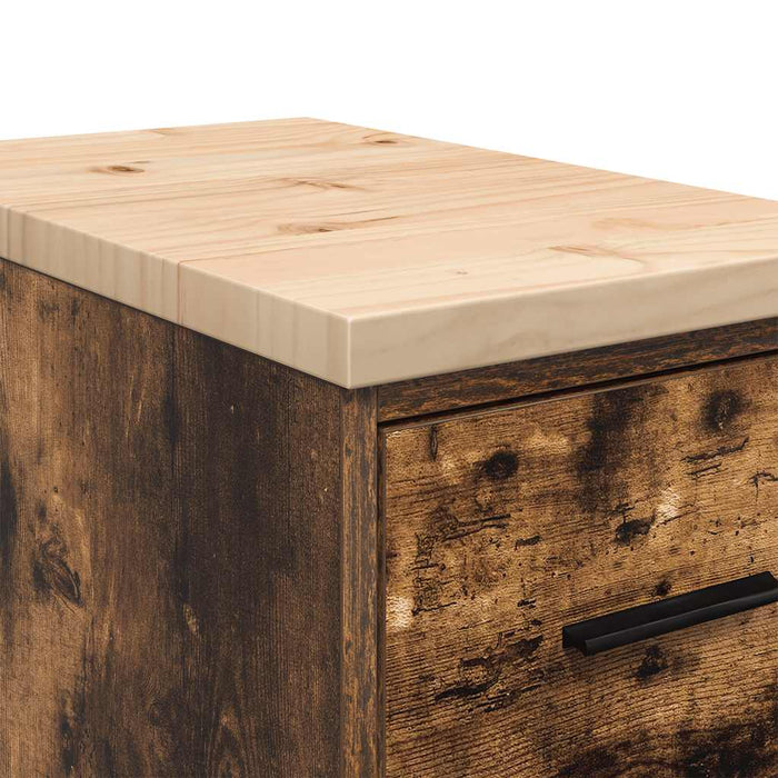 Dulap de depozitare pentru garaj stejar afumat 30x51x85 cm - WALTI WALTI
