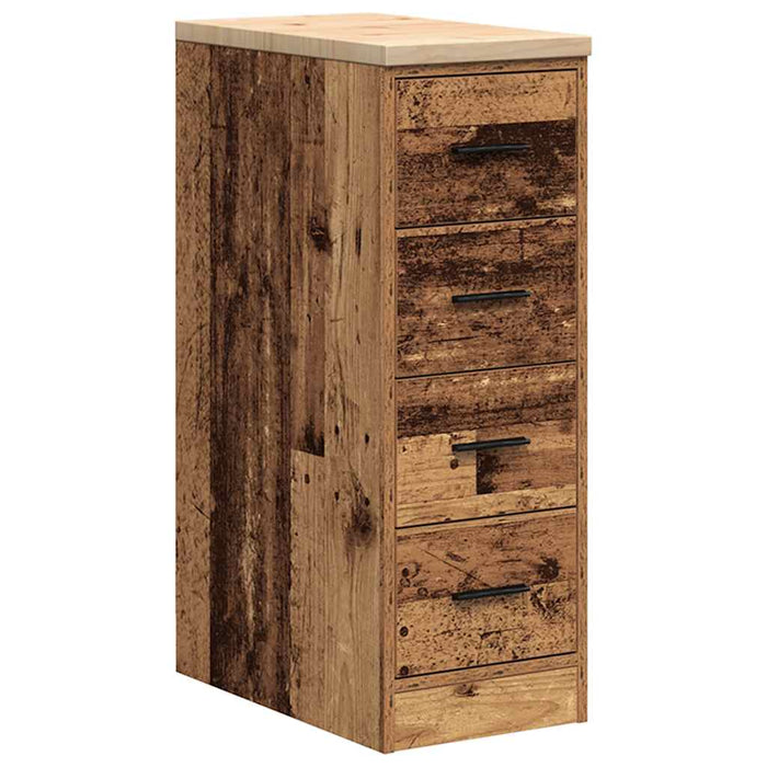 Dulap depozitare garaj lemn vechi 30x51x85 cm lemn masiv de pin - WALTI WALTI
