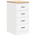 Dulap depozitare garaj alb 40x51x85 cm lemn masiv de pin - WALTI WALTI