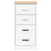 Dulap depozitare garaj alb 40x51x85 cm lemn masiv de pin - WALTI WALTI