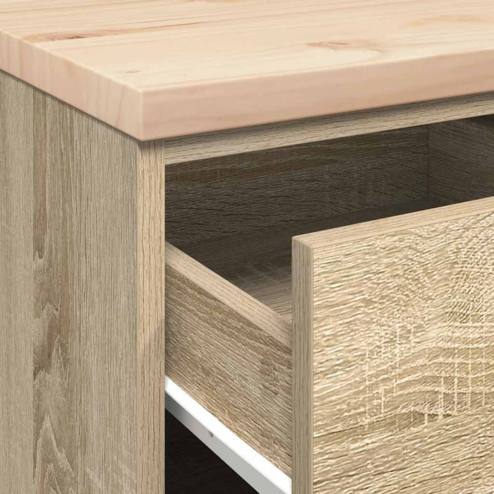 Dulap depozitare garaj Stejar Sonoma 40x51x85 cm lemn masiv pin - WALTI WALTI