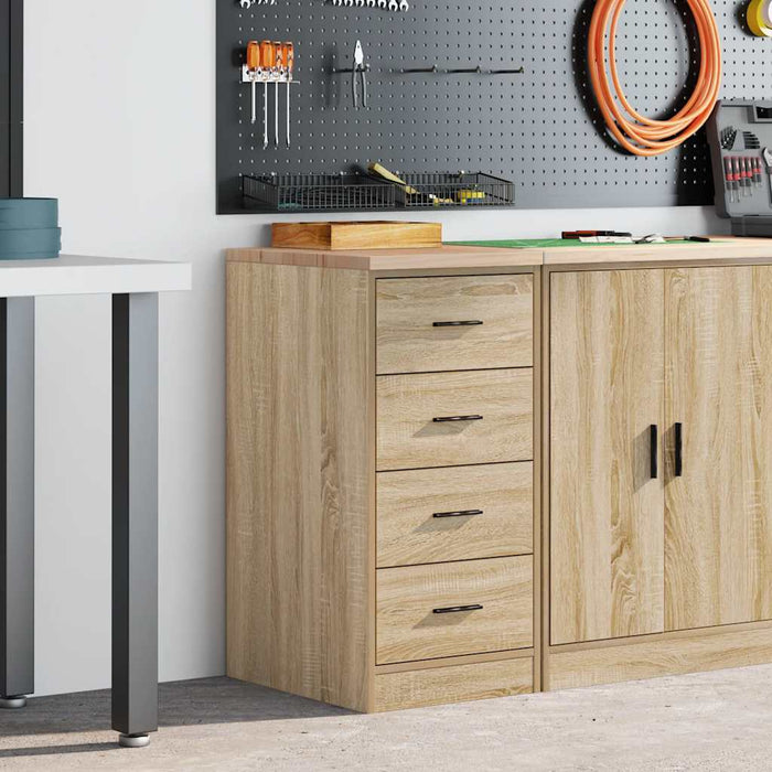 Dulap depozitare garaj Stejar Sonoma 40x51x85 cm lemn masiv pin - WALTI WALTI