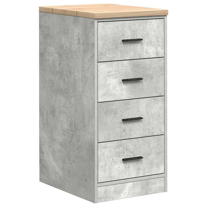 Dulap depozitare garaj Beton Gri 40x51x85 cm lemn masiv de pin - WALTI WALTI