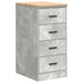 Dulap depozitare garaj Beton Gri 40x51x85 cm lemn masiv de pin - WALTI WALTI