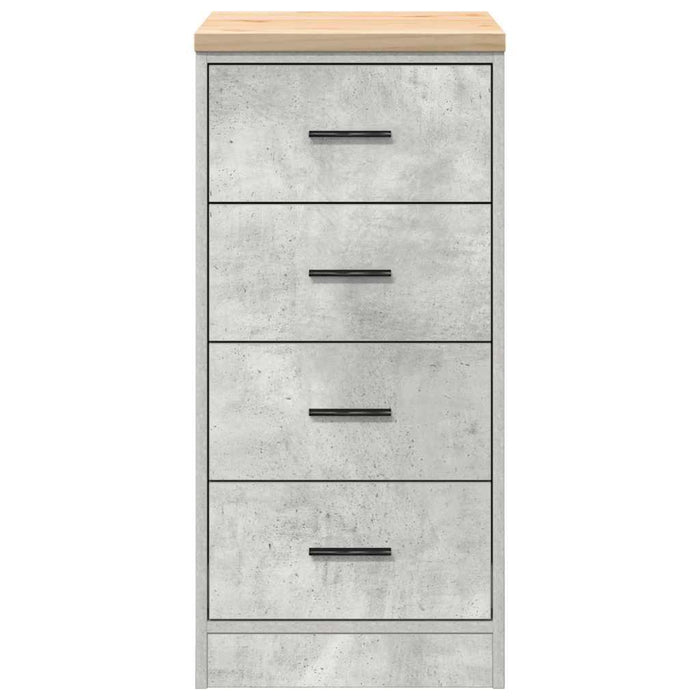 Dulap depozitare garaj Beton Gri 40x51x85 cm lemn masiv de pin - WALTI WALTI