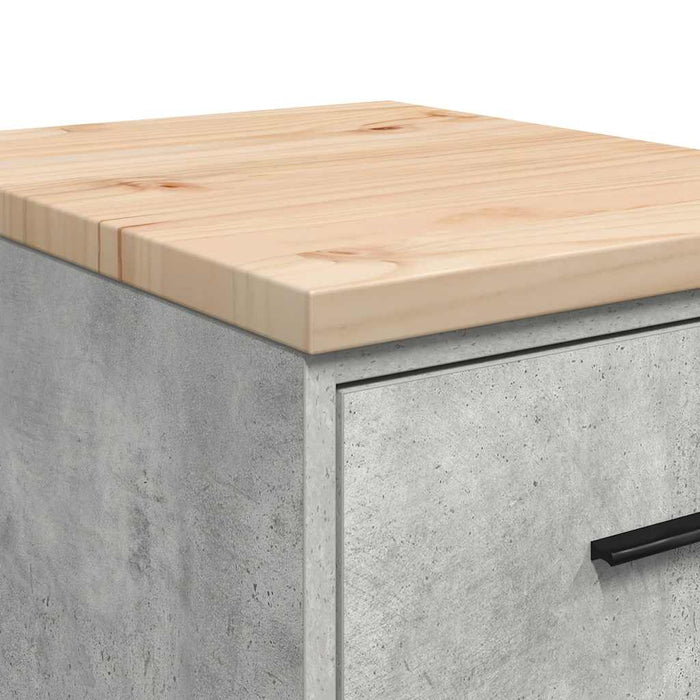 Dulap depozitare garaj Beton Gri 40x51x85 cm lemn masiv de pin - WALTI WALTI