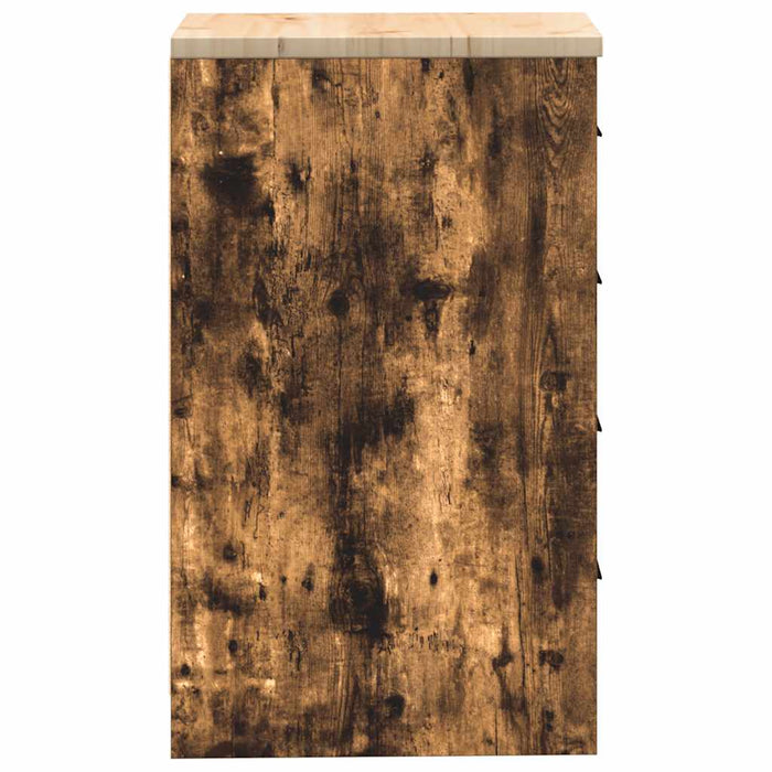 Dulap de depozitare de garaj stejar afumat 40x51x85 cm - WALTI WALTI