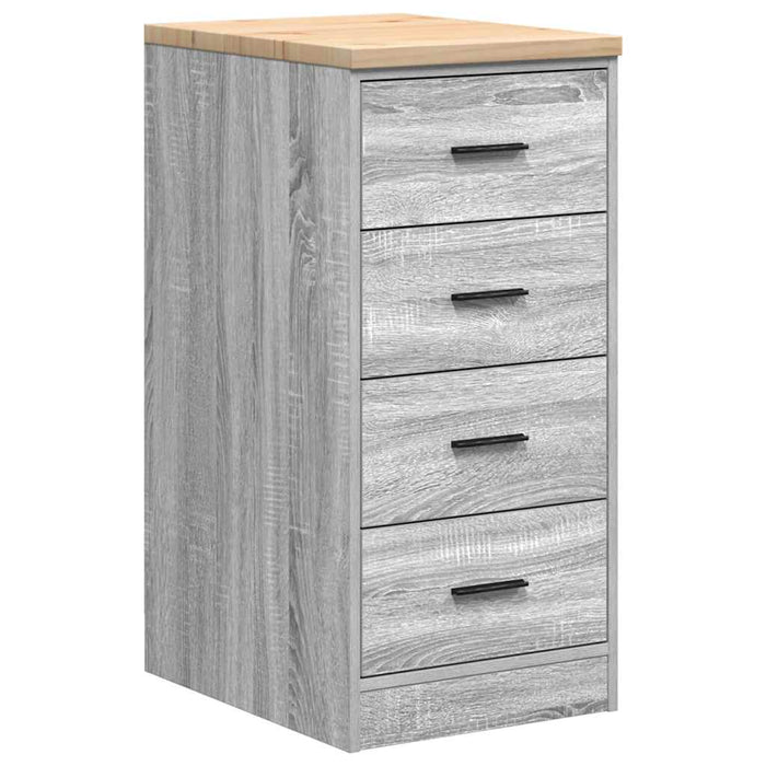 Dulap depozitare garaj gri Sonoma 40x51x85 cm lemn masiv de pin - WALTI WALTI