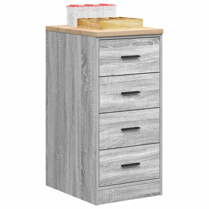 Dulap depozitare garaj gri Sonoma 40x51x85 cm lemn masiv de pin - WALTI WALTI