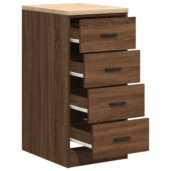Dulap de depozitare pentru garaj Stejar maro 40x51x85 cm WALTI