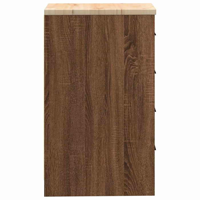 Dulap de depozitare pentru garaj Stejar maro 40x51x85 cm WALTI