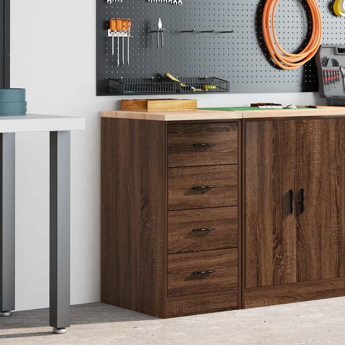 Dulap de depozitare pentru garaj Stejar maro 40x51x85 cm WALTI