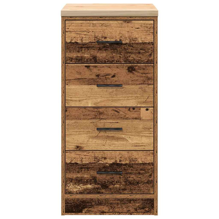 Dulap depozitare garaj lemn vechi 40x51x85 cm lemn masiv de pin - WALTI WALTI