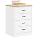 Dulap depozitare garaj alb 60x51x85 cm lemn masiv de pin - WALTI WALTI