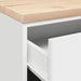 Dulap depozitare garaj alb 60x51x85 cm lemn masiv de pin - WALTI WALTI