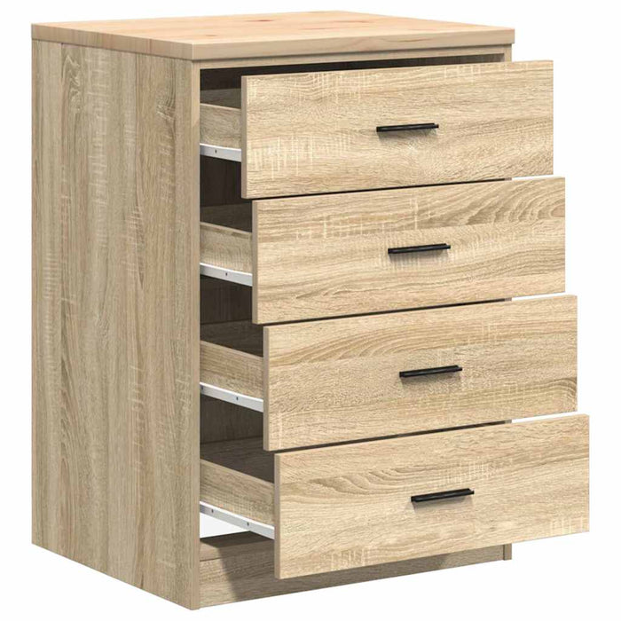 Dulap depozitare garaj Stejar Sonoma 60x51x85 cm lemn masiv pin - WALTI WALTI