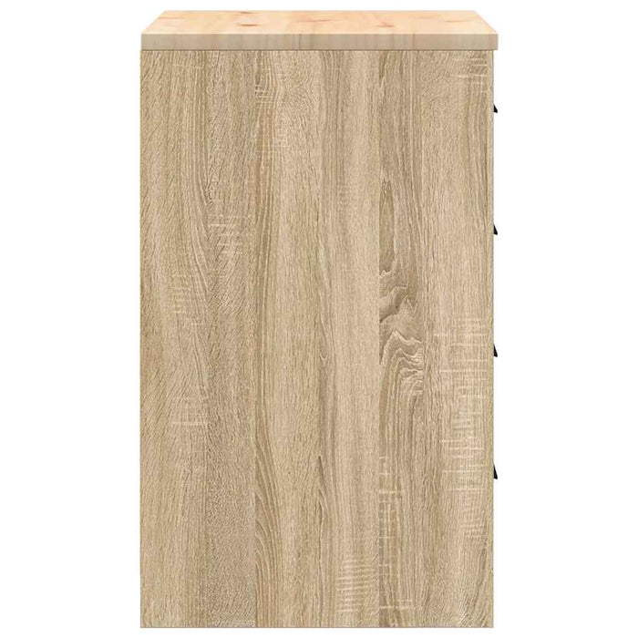 Dulap depozitare garaj Stejar Sonoma 60x51x85 cm lemn masiv pin - WALTI WALTI