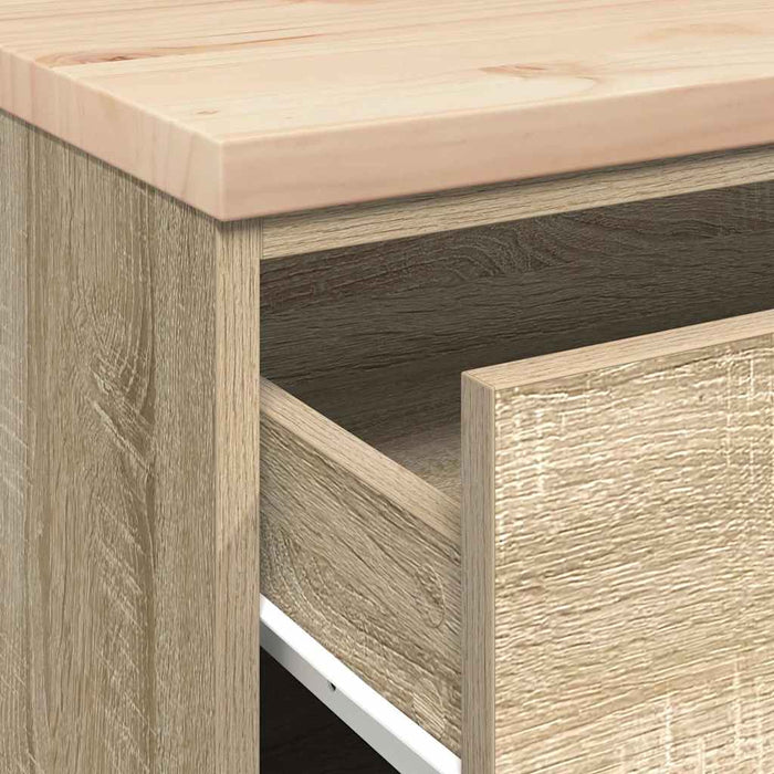 Dulap depozitare garaj Stejar Sonoma 60x51x85 cm lemn masiv pin - WALTI WALTI