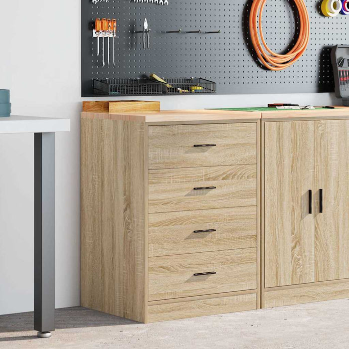 Dulap depozitare garaj Stejar Sonoma 60x51x85 cm lemn masiv pin - WALTI WALTI