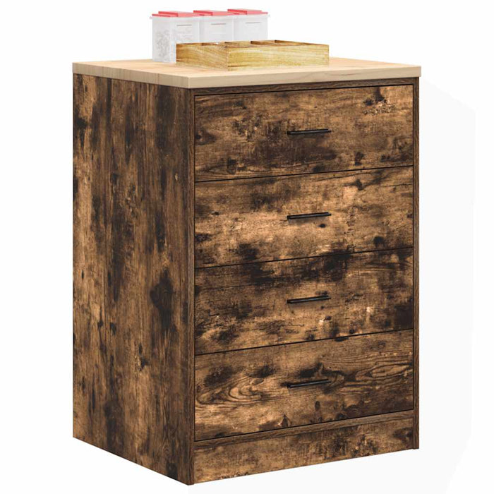 Dulap de depozitare pentru garaj stejar afumat 60x51x85 cm - WALTI WALTI