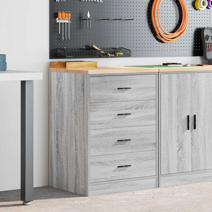 Dulap depozitare garaj gri Sonoma 60x51x85 cm - WALTI WALTI