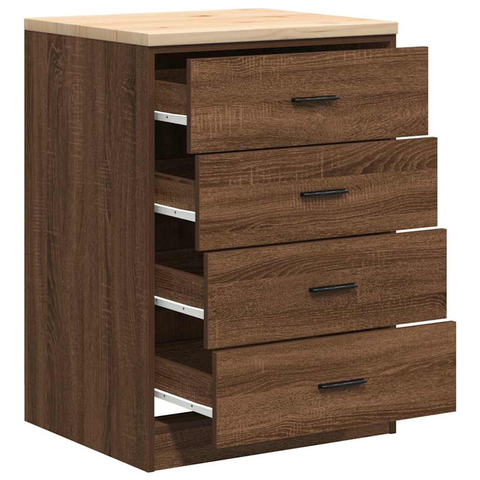 Dulap de depozitare pentru garaj Stejar maro 60x51x85 cm - WALTI WALTI