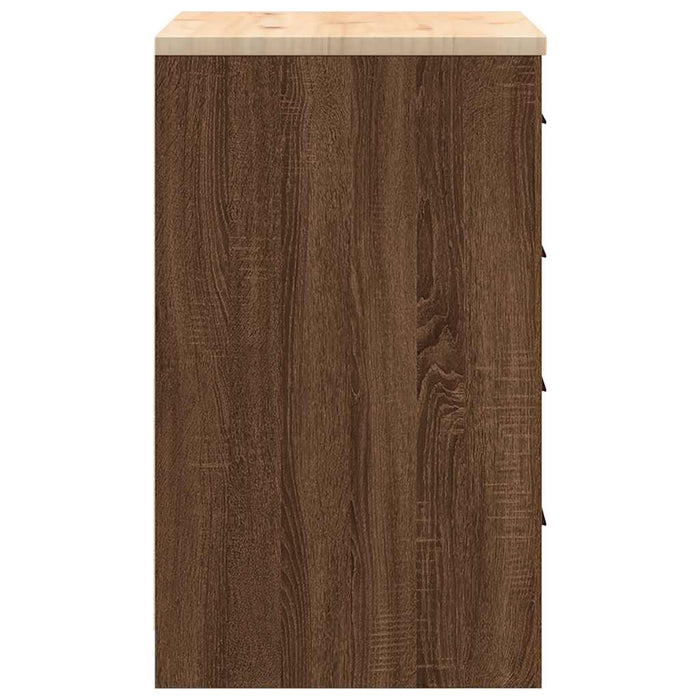 Dulap de depozitare pentru garaj Stejar maro 60x51x85 cm - WALTI WALTI