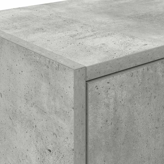 Dulap de perete de garaj Lemn prelucrat gri beton - WALTI WALTI
