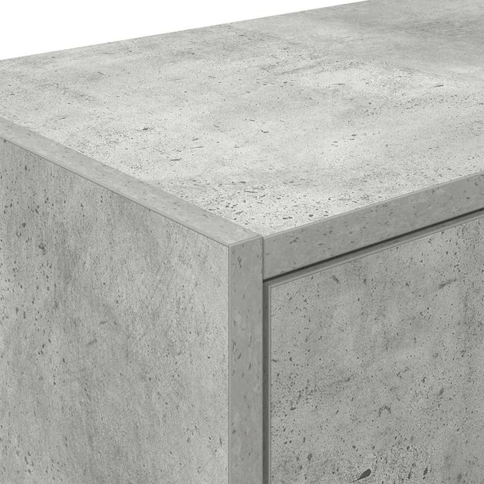 Dulapuri de perete de garaj 2 buc. Lemn prelucrat gri beton - WALTI WALTI