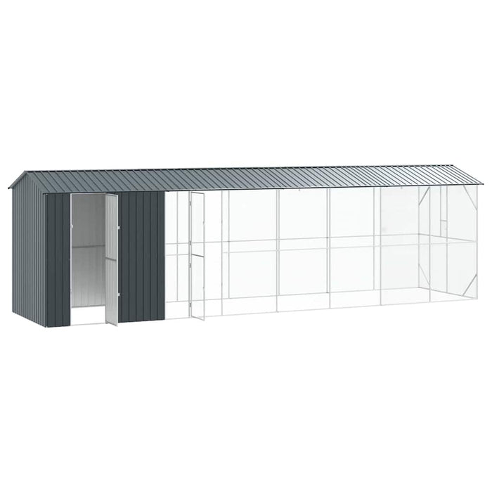 Cușcă pentru păsări Antracit 860 x 208 x 247 cm Oțel galvanizat - WALTI WALTI