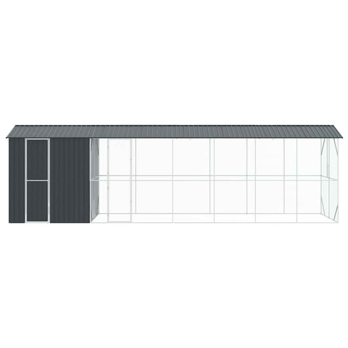 Cușcă pentru păsări Antracit 860 x 208 x 247 cm Oțel galvanizat - WALTI WALTI