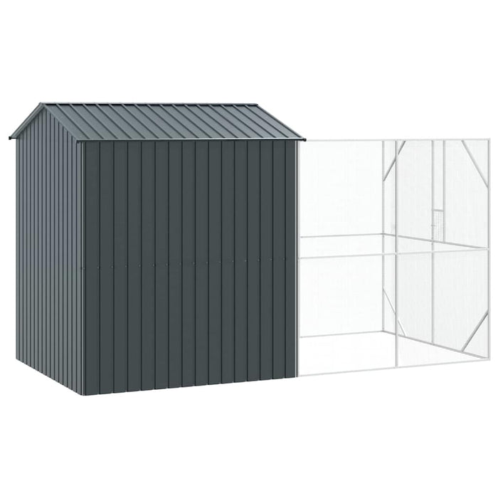 Cușcă pentru păsări Antracit 418 x 210 x 247 cm Oțel Galvanizat - WALTI WALTI
