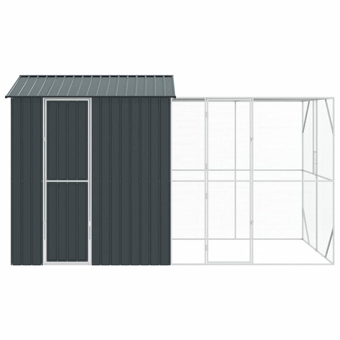 Cușcă pentru păsări Antracit 418 x 210 x 247 cm Oțel Galvanizat - WALTI WALTI