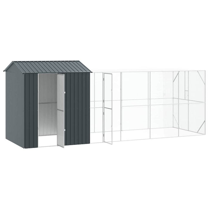 Cușcă pentru păsări Antracit 621 x 208 x 247 cm Oțel Galvanizat - WALTI WALTI