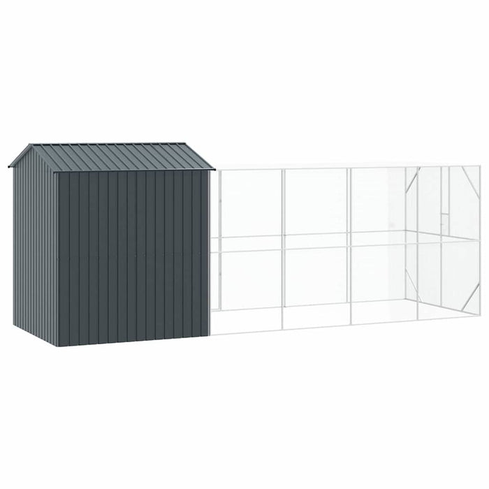 Cușcă pentru păsări Antracit 621 x 208 x 247 cm Oțel Galvanizat - WALTI WALTI