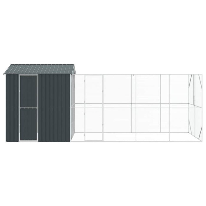 Cușcă pentru păsări Antracit 621 x 208 x 247 cm Oțel Galvanizat - WALTI WALTI