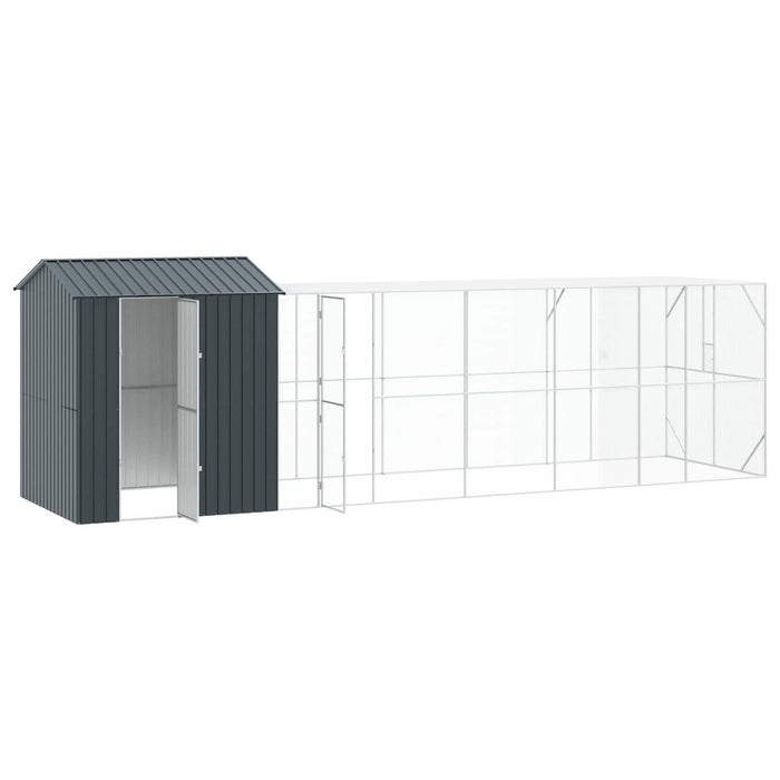 Cușcă pentru păsări Antracit 824 x 208 x 247 cm Oțel Galvanizat - WALTI WALTI